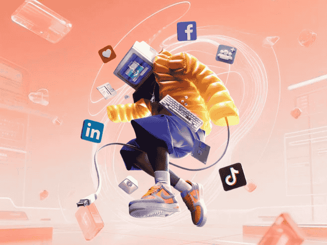 Social media marketing concept